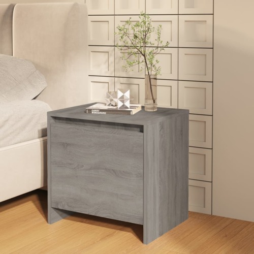 VidaXL Nachtkastje 45x34x44,5 cm spaanplaat grijs sonoma eikenkleurig