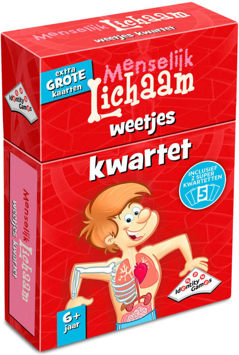 Identity Games Het menselijklichaam weetjes kwartet kaartspel