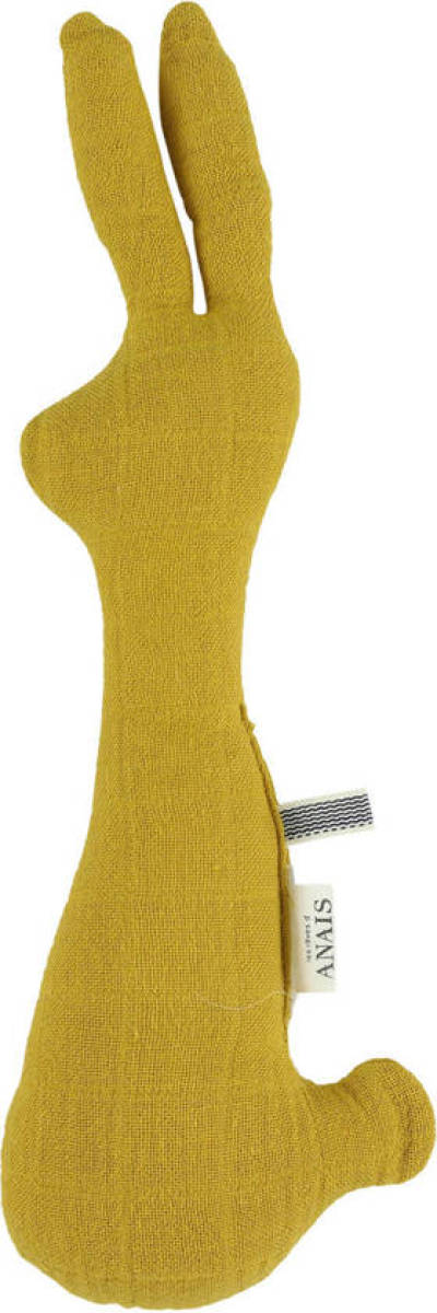 Les Rêves d'Anaïs konijn rammelaar bliss mustard