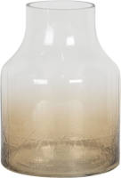Clayre & Eef Vaas 6gl2797 Ø 14*20 Cm - Transparant Glas Glazen Vaas