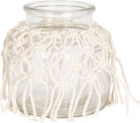 Clayre & Eef Decoratie Vaas 6gl2525 Ø12*12 Cm - Transparant Glas
