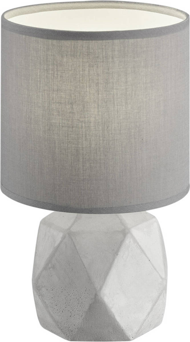 BES LED Led Tafellamp - Tafelverlichting - Trion Pikanto - E14 Fitting - Rond - Mat Titaan - Beton