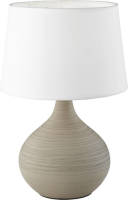 BES LED Led Tafellamp - Tafelverlichting - Trion Martan - E14 Fitting - Rond - Mat Grijs - Keramiek
