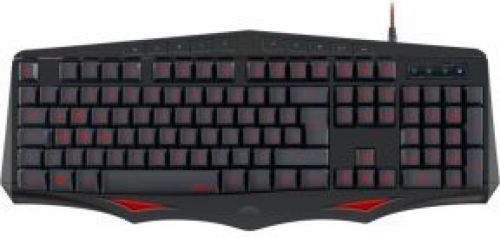 Speedlink Lamia USB QWERTZ Noors Zwart, Rood