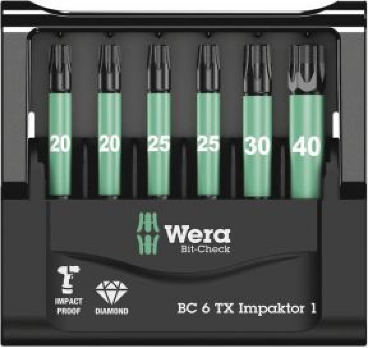 Wera Bit-Check 6 TX Impaktor 1