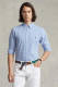 Polo ralph lauren geruit regular fit overhemd blue/white