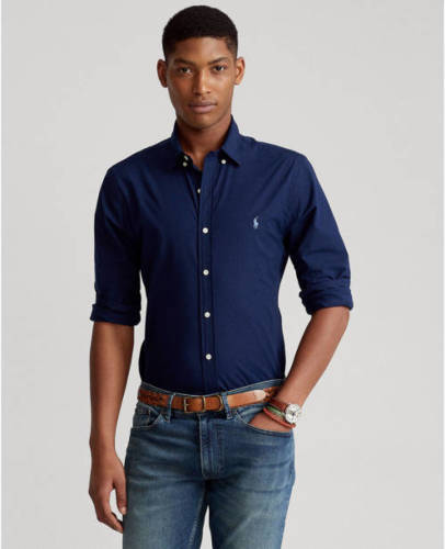 Polo ralph lauren regular fit overhemd newport navy