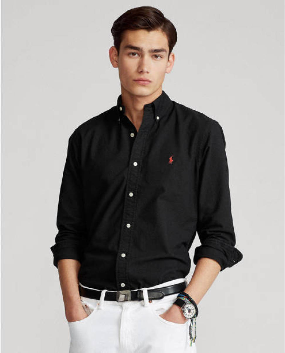Polo ralph lauren regular fit overhemd black