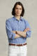 Polo ralph lauren geruit regular fit overhemd blue/white ginham
