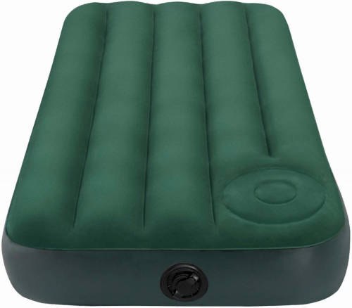 Intex 1-persoon luchbed met ingebouwde voetpomp