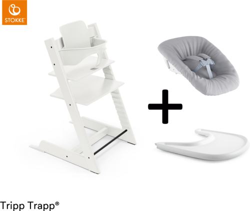 Stokke ® Tripp Trapp® Compleet + Newborn Set™ + Tray - White