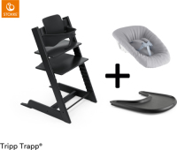 Stokke ® Tripp Trapp® Compleet + Newborn Set™ + Tray - Black