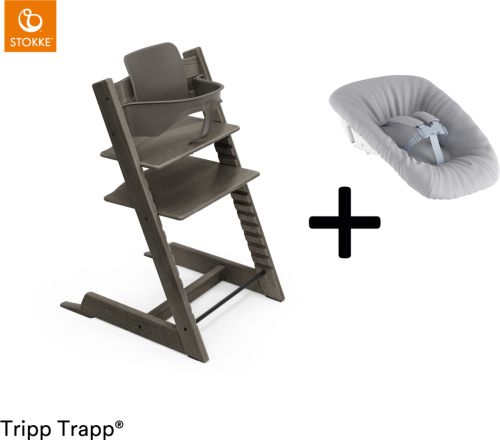 Stokke ® Tripp Trapp® Compleet + Newborn Set™ - Hazy Grey