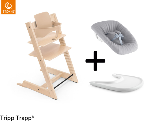 Stokke ® Tripp Trapp® Compleet + Newborn Set™ + Tray - Natural (V2)