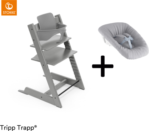 Stokke ® Tripp Trapp® Compleet + Newborn Set™ - Storm Grey