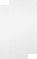 Meyco katoenen hoeslaken ledikant 60x120 cm (set van 2) Wit