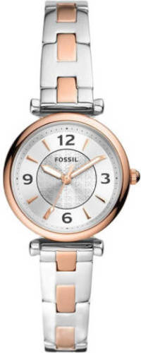 Fossil Horloge ES5201 Carlie zilverkleurig