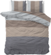 DreamHouse Bedding Knitty Natural - Flanel Lits-jumeaux (240 x 200/220 cm + 2 kussenslopen) Dekbedovertrek