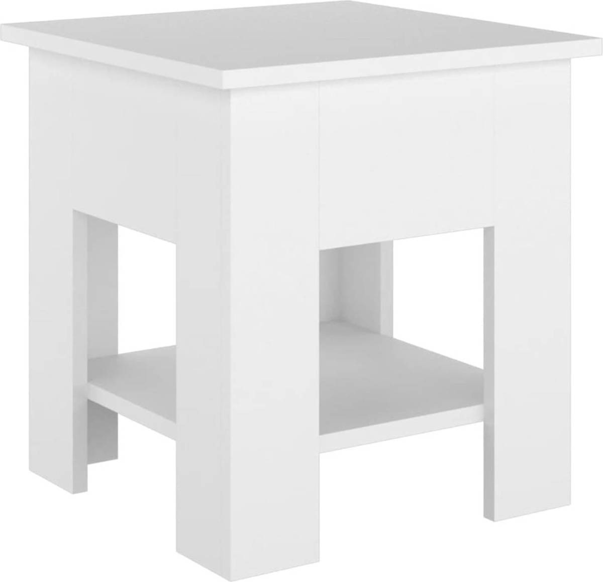 VidaXL Salontafel 40x40x42 cm bewerkt hout wit