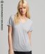 Superdry T-shirt SCRIPTED V NECK TEE T-shirt van biokatoen met V-hals en zak