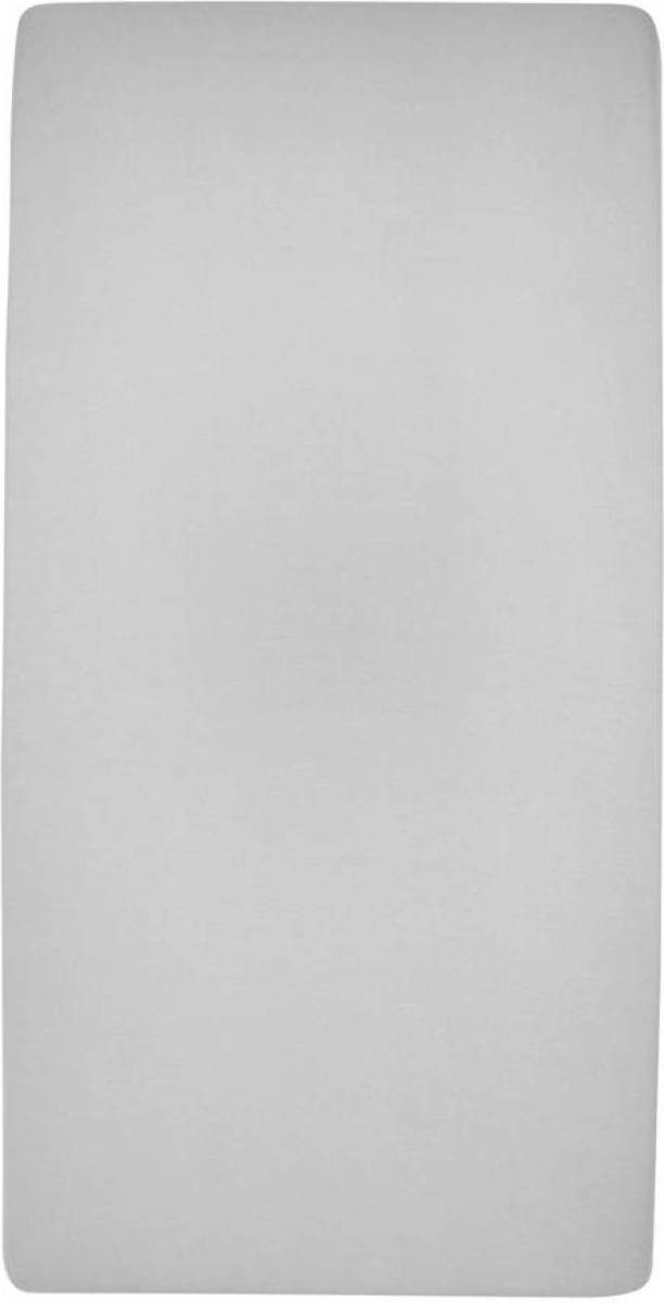 Meyco katoenen jersey hoeslaken peuterbed 70x140/150 cm Lichtgrijs