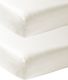 Meyco katoenen jersey hoeslaken peuterbed 70x140/150 cm (set van 2) Offwhite