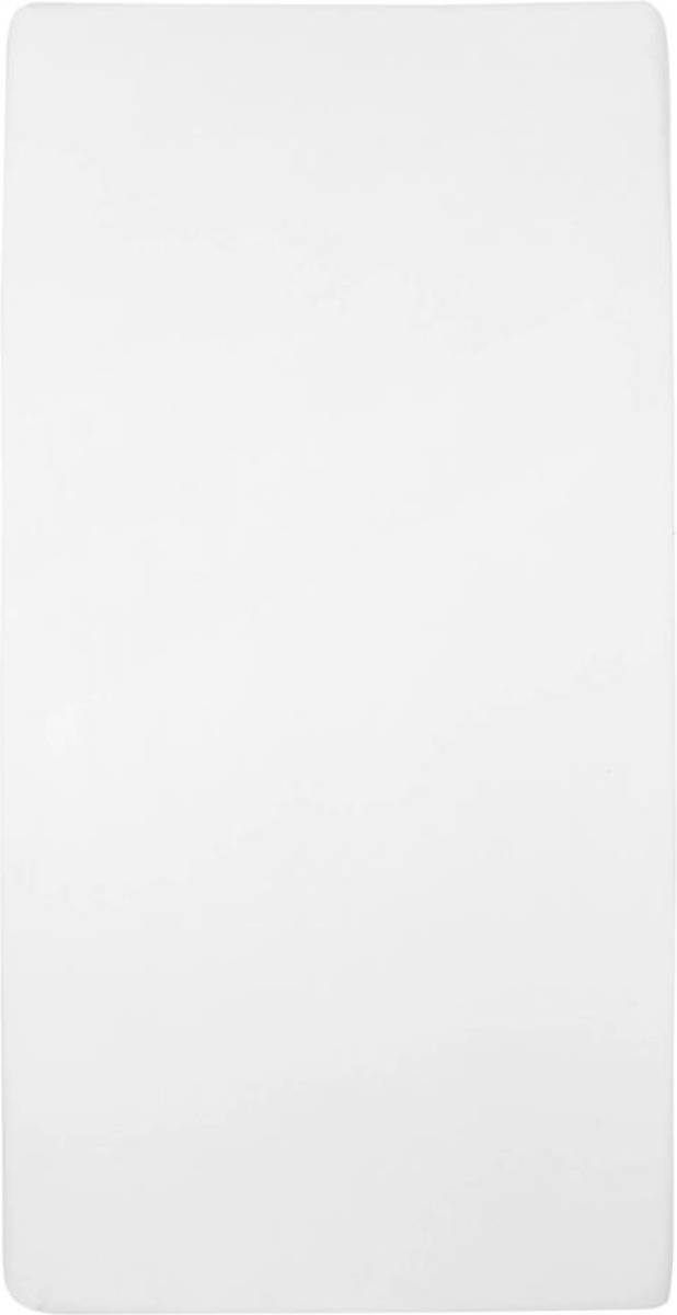 Meyco jersey hoeslaken wieg 40x80/90 cm Wit