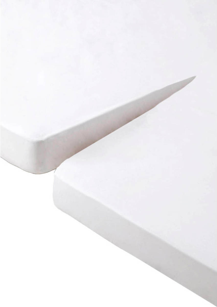 Beddinghouse perkalkatoenen splithoeslaken topmatras Wit