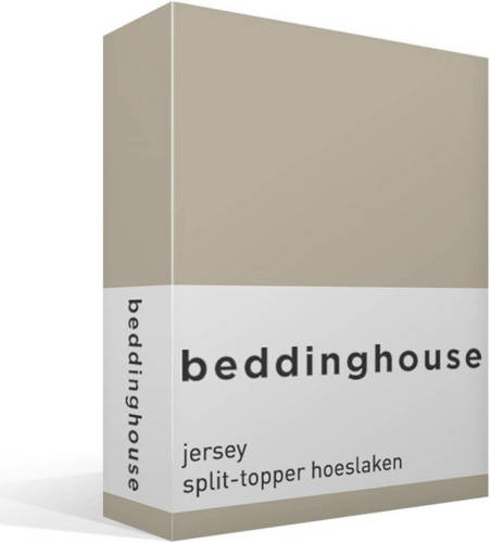Beddinghouse jersey splithoeslaken topmatras Zand