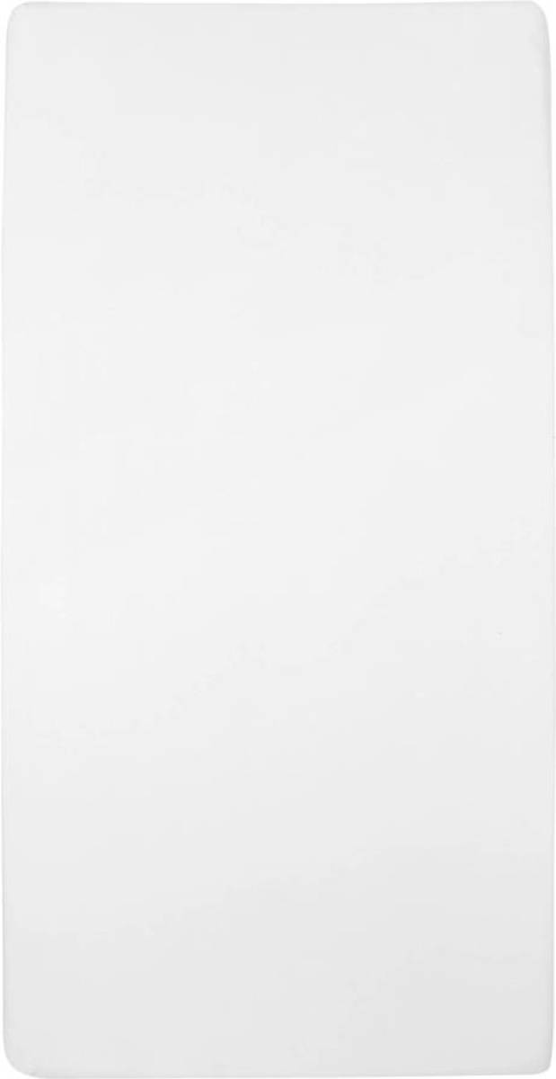 Meyco jersey hoeslaken peuterbed 70x140/150 cm Wit