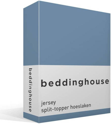 Beddinghouse jersey splithoeslaken topmatras Blauw
