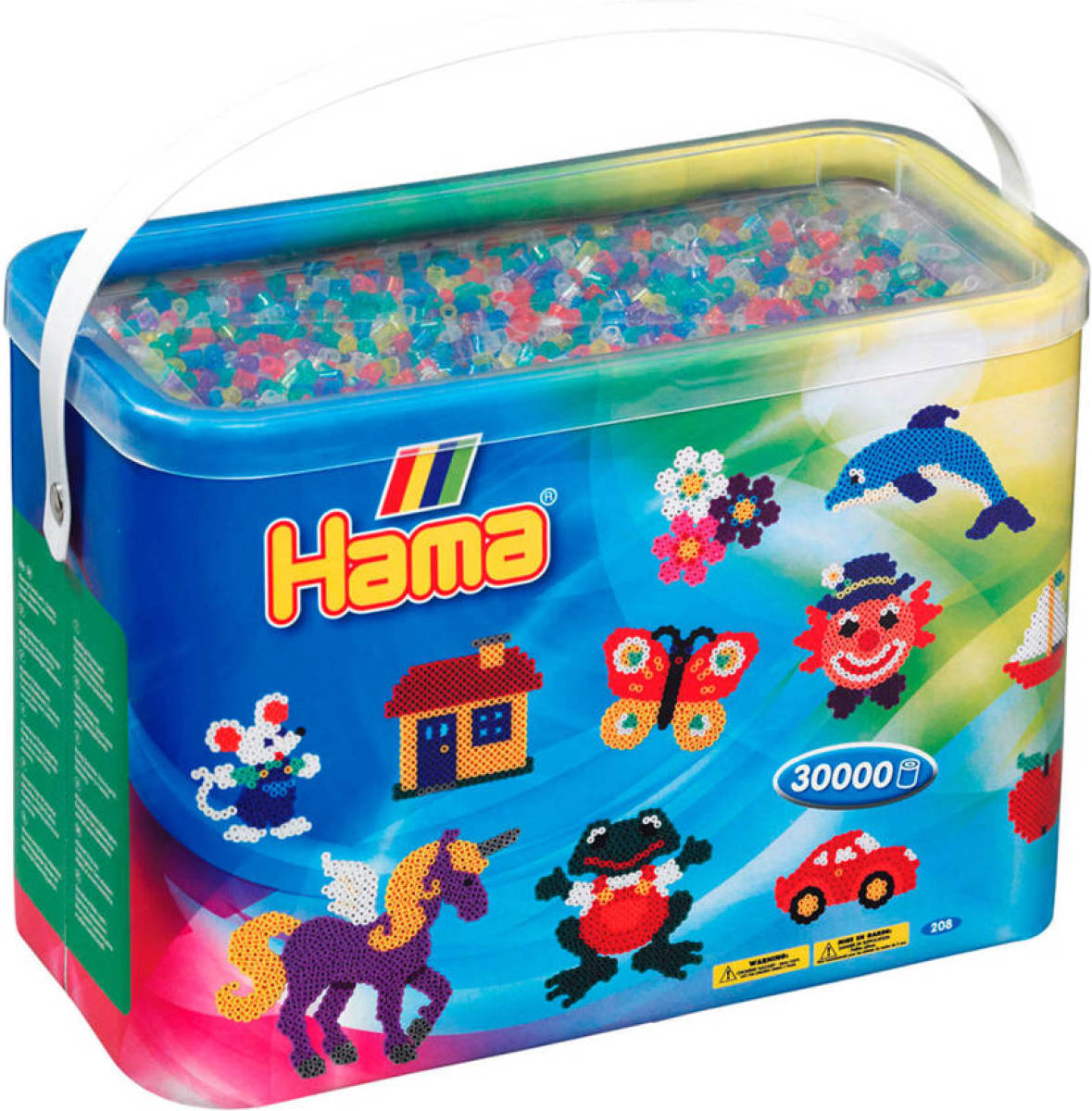 Hama Strijkkralen in Emmer - Glittermix (054), 30.000st.