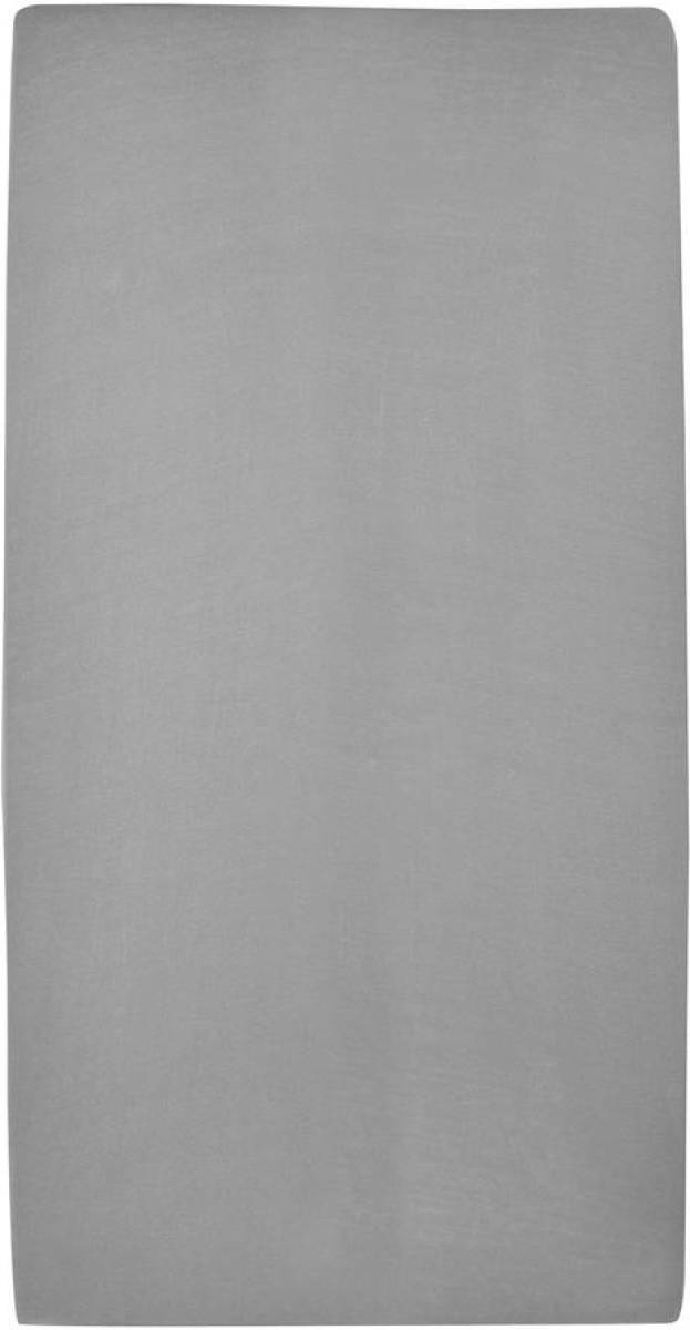 Meyco katoenen jersey hoeslaken co-sleeper 50x90 cm grijs Grijs