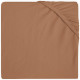 Jollein katoenen jersey ledikant hoeslaken 60x120cm - set van 2 caramel Caramel