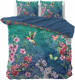 Sleeptime Elegance Brenda - Blauw Lits-jumeaux (240 x 220 cm + 2 kussenslopen) Dekbedovertrek