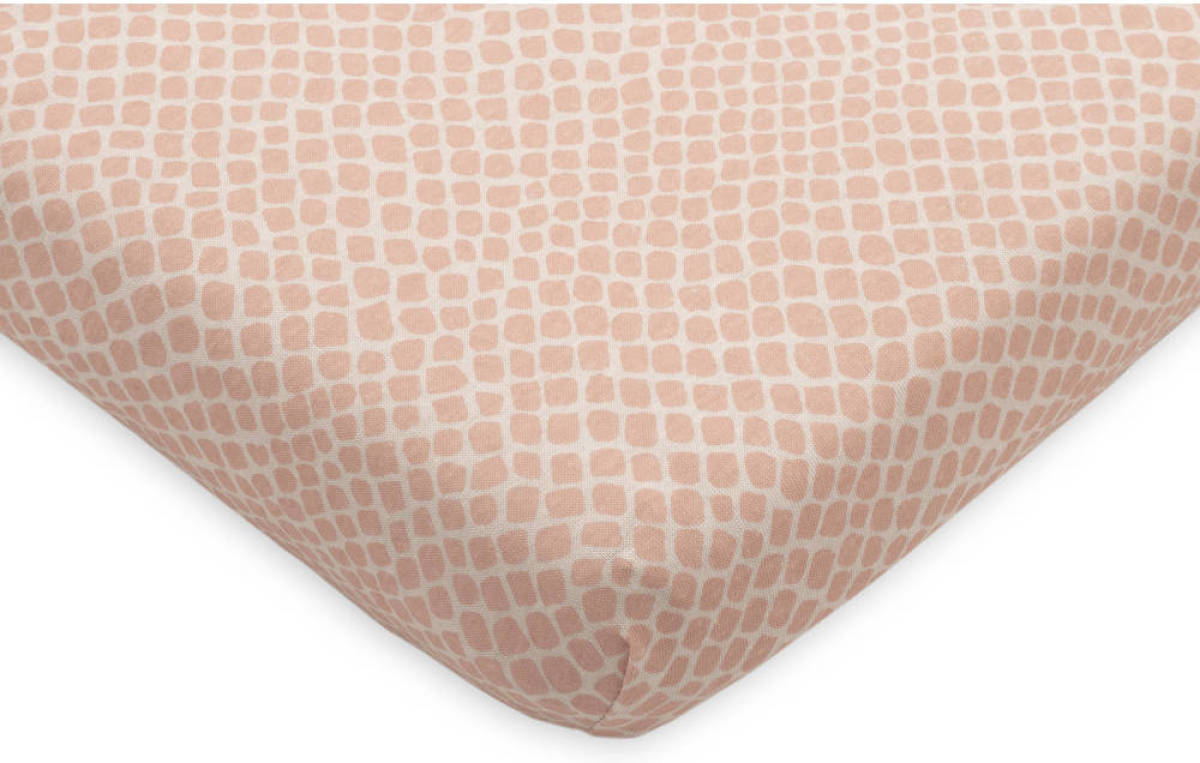 Jollein jersey wieg hoeslaken 40x80cm Snake pink Roze