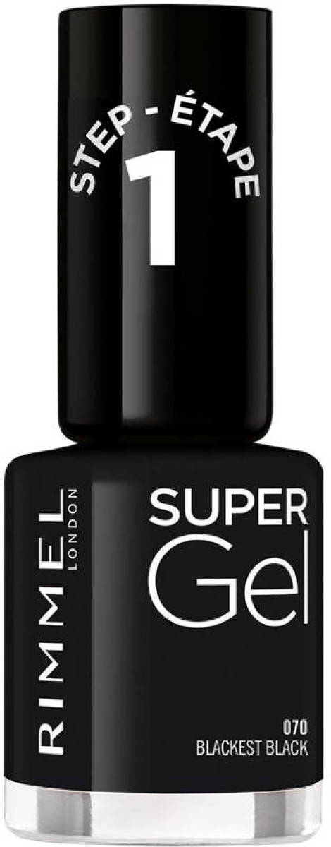 Rimmel London SuperGel nagellak - 070 Metallics Halloween Black