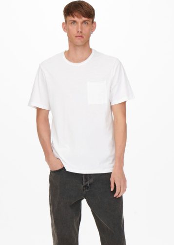 ONLY & SONS regular fit T-shirt ONSROY bright white