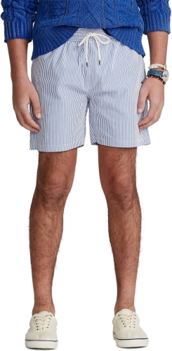 Polo ralph lauren gestreepte zwemshort blauw/wit