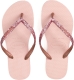 Havaianas Slim Glitter II teenslippers met glitters roze