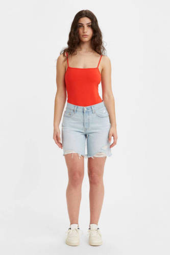 Levi's 501 90's jeans short light indigo destructed