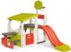 Smoby speelhuis Fun Center junior 284 x 203 cm wit/groen/rood