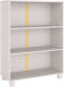 VidaXL Boekenkast 85x35x112 cm massief grenenhout wit