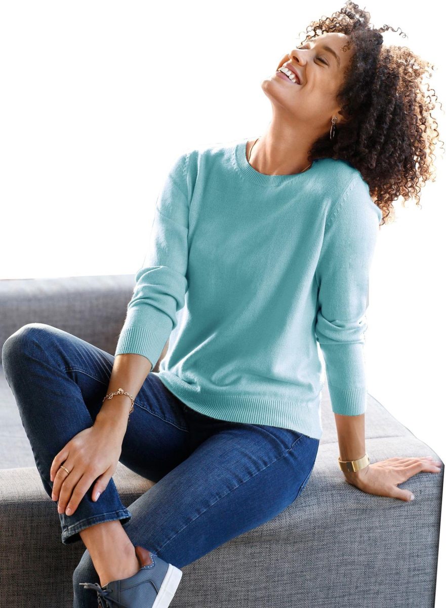 Classic Basics Trui met ronde hals Trui