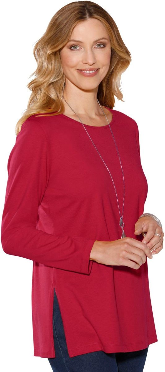 Classic Basics Shirt met lange mouwen Longshirt