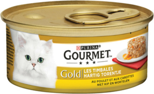Gourmet Gold Hartig Torentje Kip - Wortel 85 gr