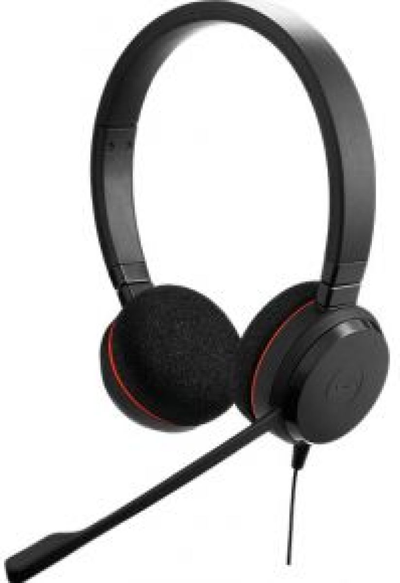 Jabra Evolve 20 MS Duo USB-C Headset Hoofdband Zwart