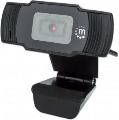 Manhattan 462006 webcam 2 MP 1920 x 1080 Pixels USB 2.0 Zwart
