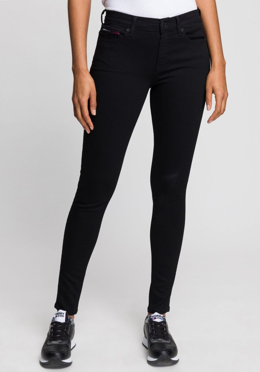 Tommy Jeans Skinny fit jeans NORA MR SKNY met Tommy Jeans-logobadge & borduursels