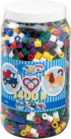 Hama strijkkralen Maxi in Pot - Mix Standaard (00), 1400 strijkkralen